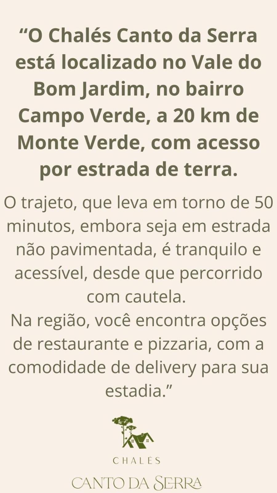 Chales Canto Da Serra Monte Verde  Esterno foto